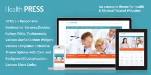 HealthPress Medical WordPress Theme 1.9.3破解版主题