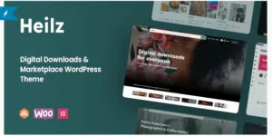 Heilz Digital Downloads Marketplace WordPress Theme 2.0.1破解版主题