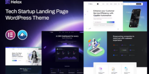 Helax – Tech Startup WordPress Theme 1.0.3破解版主题