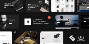Heli Minimal Creative Black and White WordPress Theme 6.1.3破解版主题