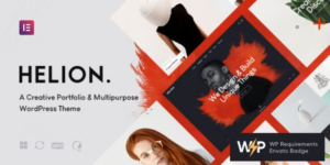 Helion | Portfolio WordPress Theme 1.1.4破解版主题