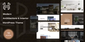 Hellix Modern Architecture Interior Design WordPress Theme 1.0.21破解版主题