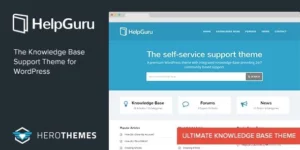 HelpGuru A Self-Service Knowledge Base WordPress Theme 1.7.3破解版主题