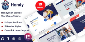 Hendy Handyman Service WordPress Theme 1.0.0破解版主题