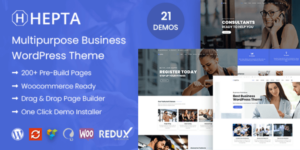 Hepta Multipurpose Business WordPress Theme 3.2.3破解版主题