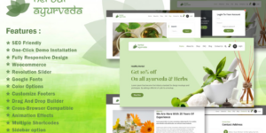 Herbal Pure Ayurveda WordPress Theme 1.0.0破解版主题