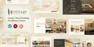 Herittage Hotel Booking WordPress Theme 1.0.3破解版主题