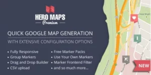 Hero Maps Premium Responsive Google Maps Plugin 2.3.9破解版插件
