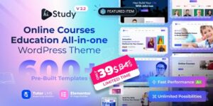 HiStudy Online Courses Education Template 2.2.0破解版主题