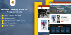Hicadven Amazing Mountain WordPress Theme 1.0.0破解版主题