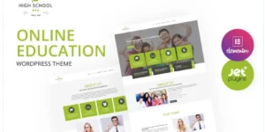 High School Online Education Elementor WordPress Theme 1.0破解版主题