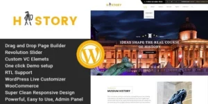 History- Museum Exhibition WordPress Theme 1.2.2破解版主题