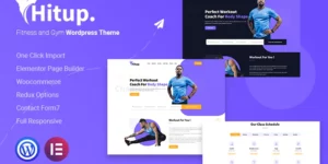 Hitup Fitness and Gym WordPress Theme 1.0.0破解版主题