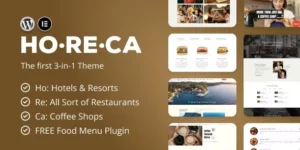 HoReCa Hospitality Industry Theme 1.1破解版主题