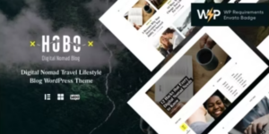 Hobo | Travel Lifestyle Blog WordPress Theme 1.0.9破解版主题