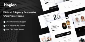 Hogion Minimal Agency Responsive WordPress Theme 1.0.0破解版主题