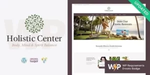 Holistic Center Wellness and Spa Salon WordPress Theme 1.2.7破解版主题