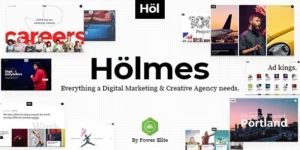 Holmes Digital Agency Theme 1.5破解版主题