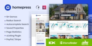 HomePress Real Estate WordPress Theme 1.3.7破解版主题