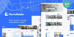 HomeRadar Real Estate WordPress Theme 1.0.5破解版主题