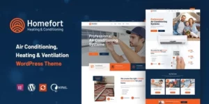 Homefort Air Conditioning Heating WordPress Theme + RTL 1.1.3破解版主题