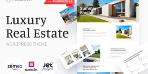 Homeswort Luxury Real Estate WordPress Elementor Theme WordPress Theme 1.0.2破解版主题