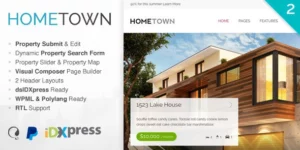 Hometown Real Estate WordPress Theme 1.9.0破解版主题