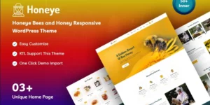 Honeye Bees and Honey Responsive WordPress Theme 1.0.0破解版主题