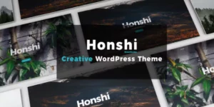 Honshi Pro Elementor Portfolio Simple WordPress PRO Theme 2.5.9破解版主题