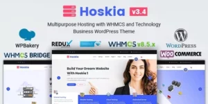 Hoskia | Multipurpose Hosting with WHMCS Theme 3.4破解版主题