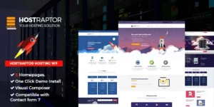 Hostraptor Hosting WordPress Theme 2.1破解版主题