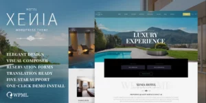 Hotel Xenia Resort Booking WordPress Theme 2.2.0破解版主题
