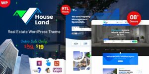 Houseland Real Estate WordPress Theme 1.2.0破解版主题
