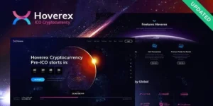 Hoverex | Cryptocurrency ICO WordPress Theme + Spanish 1.3.3破解版主题