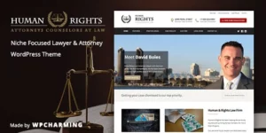 HumanRights Lawyer and Attorney WordPress Theme 1.1.7破解版主题