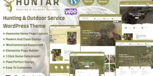 Huntar Hunting Outdoor WordPress Theme 1.0.0破解版主题
