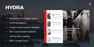 Hydra Responsive WordPress Blog Theme 3.2.0破解版主题