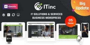 ITInc Technology IT Solutions WordPress Theme 3.8破解版主题