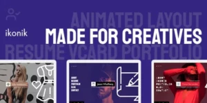 Ikonik Resume vCard WordPress Theme 1.3.8破解版主题