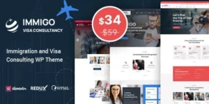 Immigo immigration and Visa Consulting WordPress Theme 1.3破解版主题