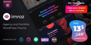 Imroz Agency Portfolio Theme 1.6.0破解版主题