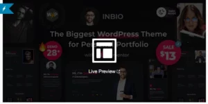InBio Personal Portfolio/CV WordPress Theme 2.6.0破解版主题