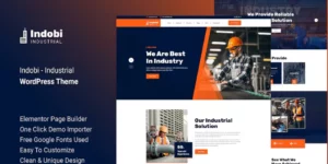 Indobi – Industrial WordPress Theme 1.0.0破解版主题