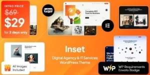 Inset Digital Agency IT Services WordPress Theme 1.0.0破解版主题