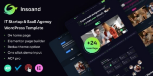 Insoand IT Startup SaaS Agency WordPress Theme 1.0.0破解版主题