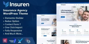 Insuren Insurance Agency WordPress Theme 1.0破解版主题