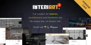 InteriArt Furniture Interior WordPress Theme 2.9.0破解版主题