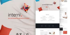 Interni Interni 3D Interior Design Studio WordPress Theme 1.1破解版主题