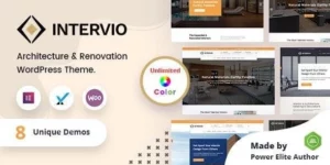 Intervio Interior and Architecture WordPress Theme + RTL 1.0.0破解版主题