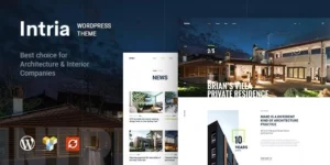 Intria Architecture and Interior WordPress Theme 1.0.9破解版主题
